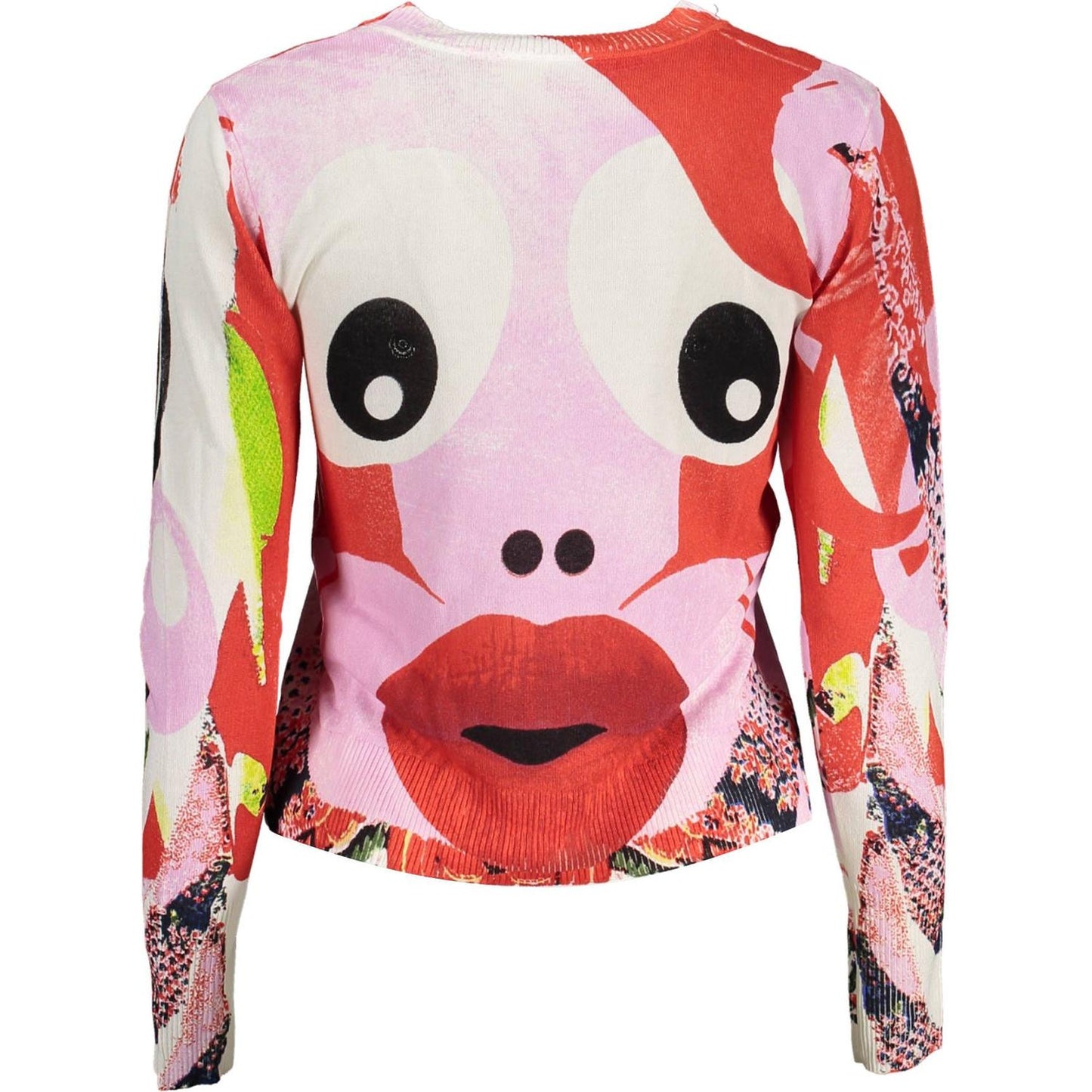 Desigual Pink Viscose Women Sweater Desigual