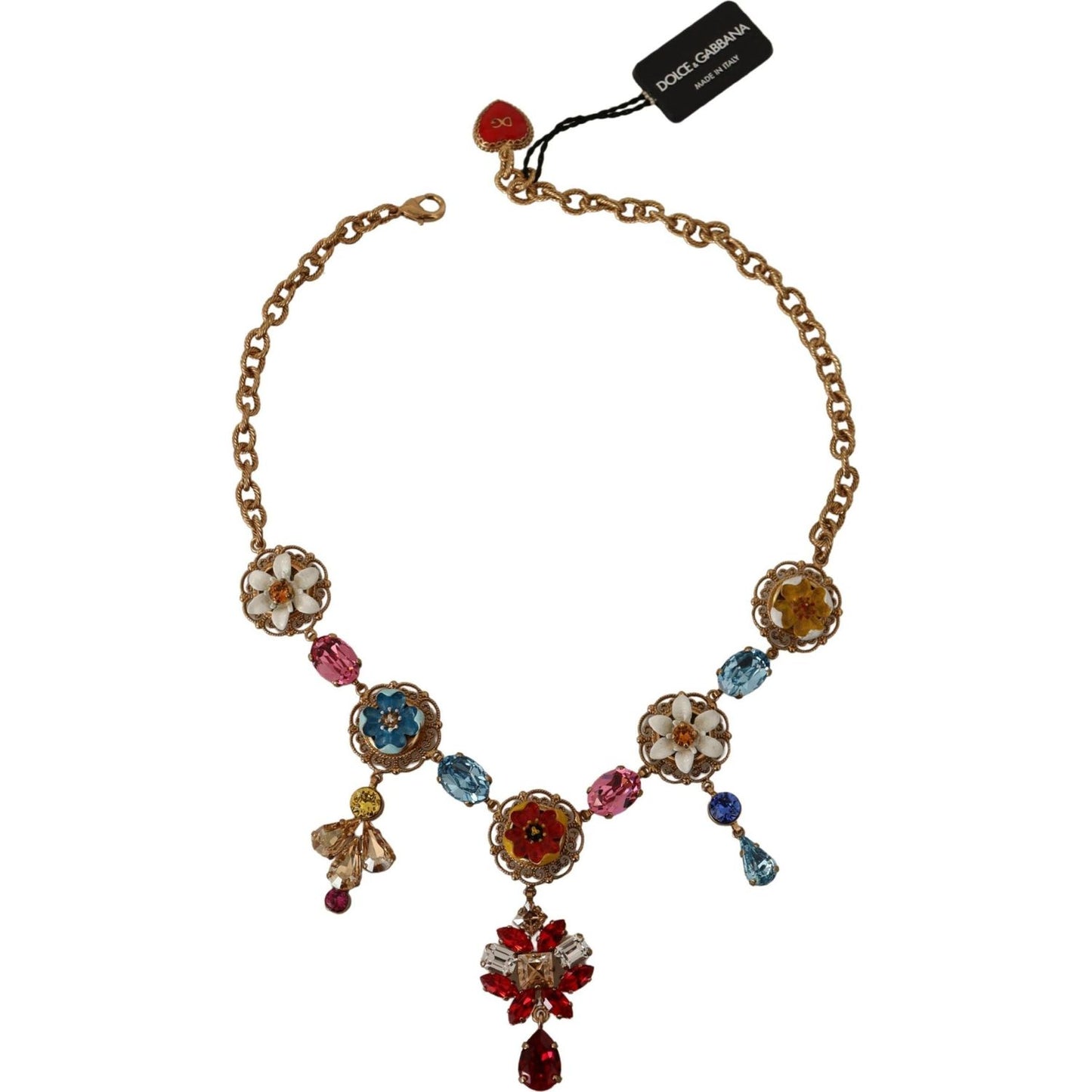 Dolce & Gabbana Elegant Floral Statement Necklace WOMAN NECKLACE Dolce & Gabbana