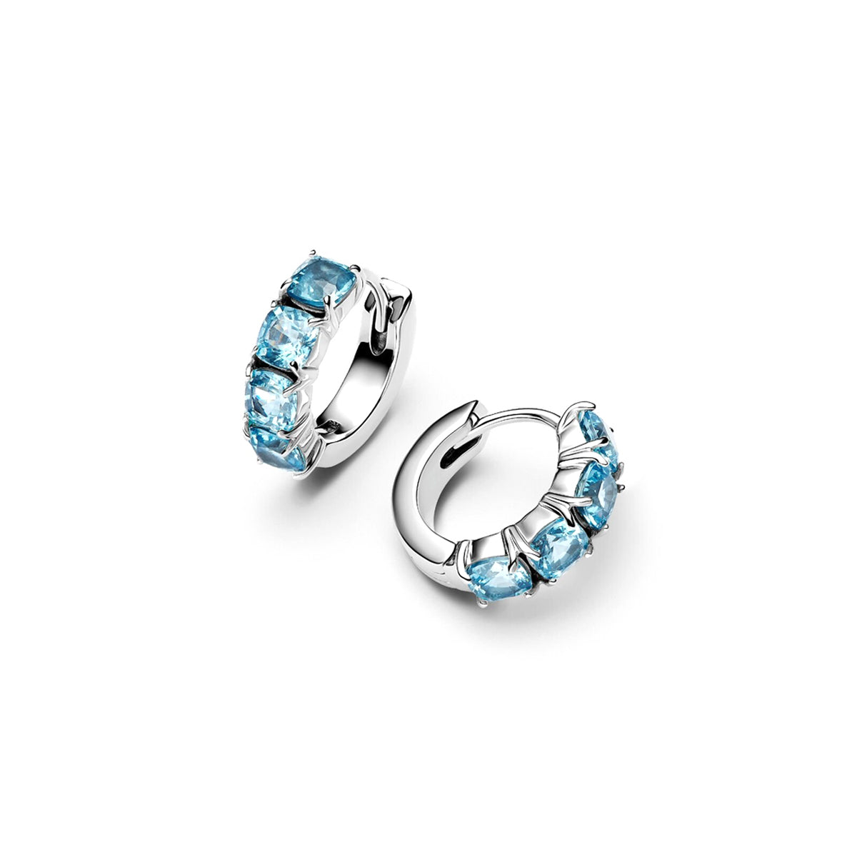 PANDORA JEWELRY Mod. SPARKLING DOUBLE HOOP EARRINGS-1