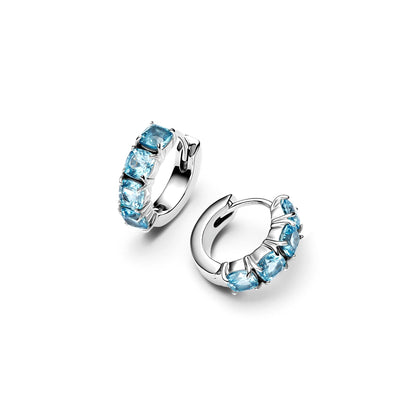 PANDORA JEWELRY Mod. SPARKLING DOUBLE HOOP EARRINGS-1