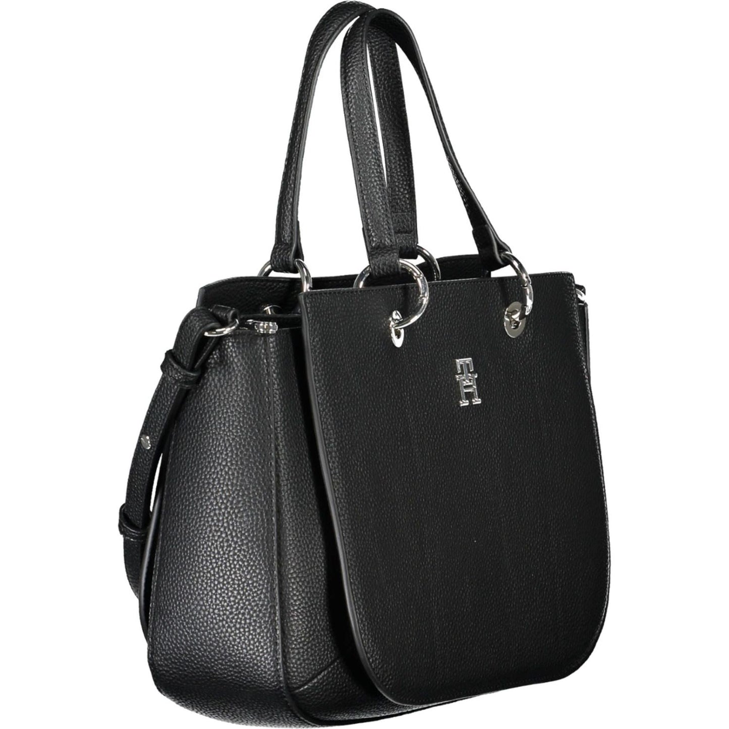 Tommy Hilfiger Black Polyethylene Women Handbag Tommy Hilfiger