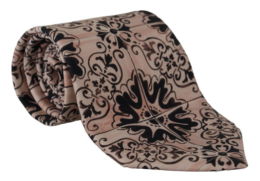 Dolce & Gabbana Stunning Silk Gentleman's Tie in Rich Brown Dolce & Gabbana