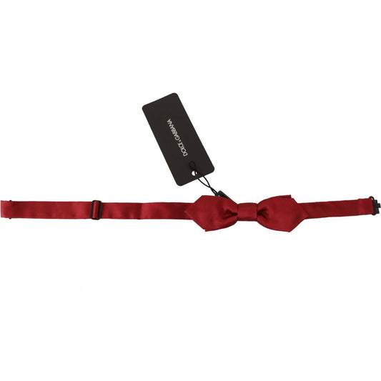 Dolce & Gabbana Elegant Red Silk Bow Tie Dolce & Gabbana