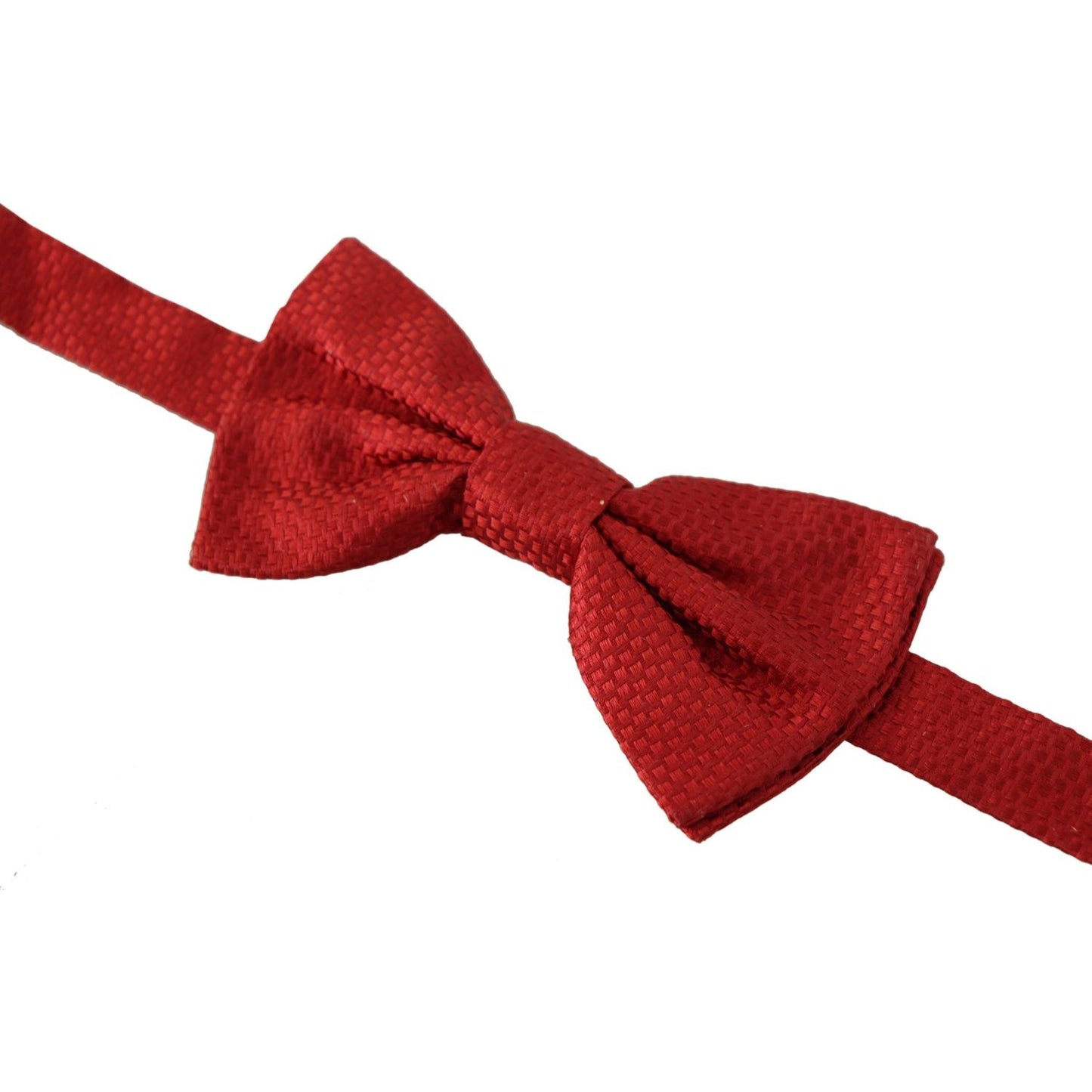 Dolce & Gabbana Elegant Red Silk Bow Tie Dolce & Gabbana