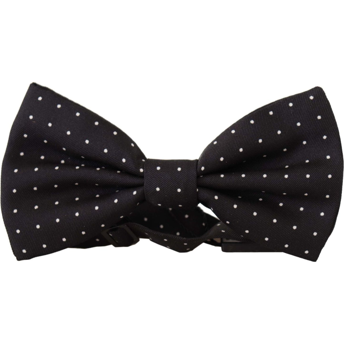 Dolce & Gabbana Elegant Black Polka Dot Silk Bow Tie Dolce & Gabbana