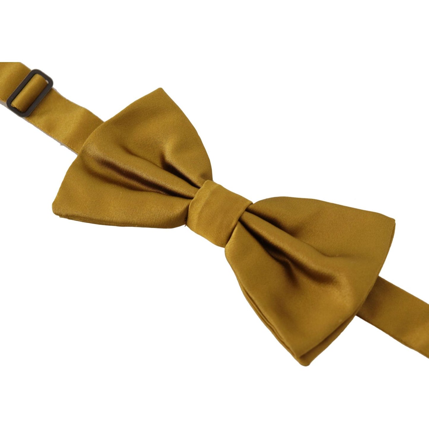 Dolce & Gabbana Elegant Mustard Yellow Silk Bow Tie Dolce & Gabbana