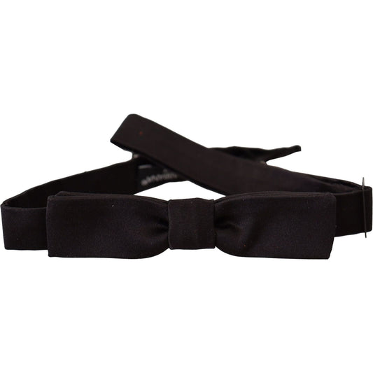 Dolce & Gabbana Elegant Black Silk Bow Tie Dolce & Gabbana