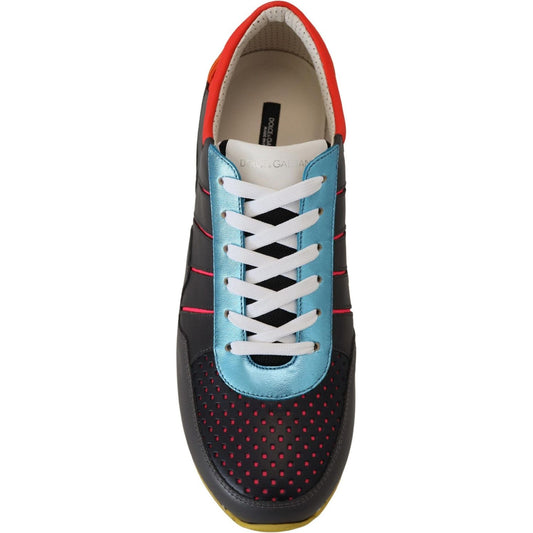 Dolce & Gabbana Multicolor Leather-Blend Low Top Sneakers Dolce & Gabbana