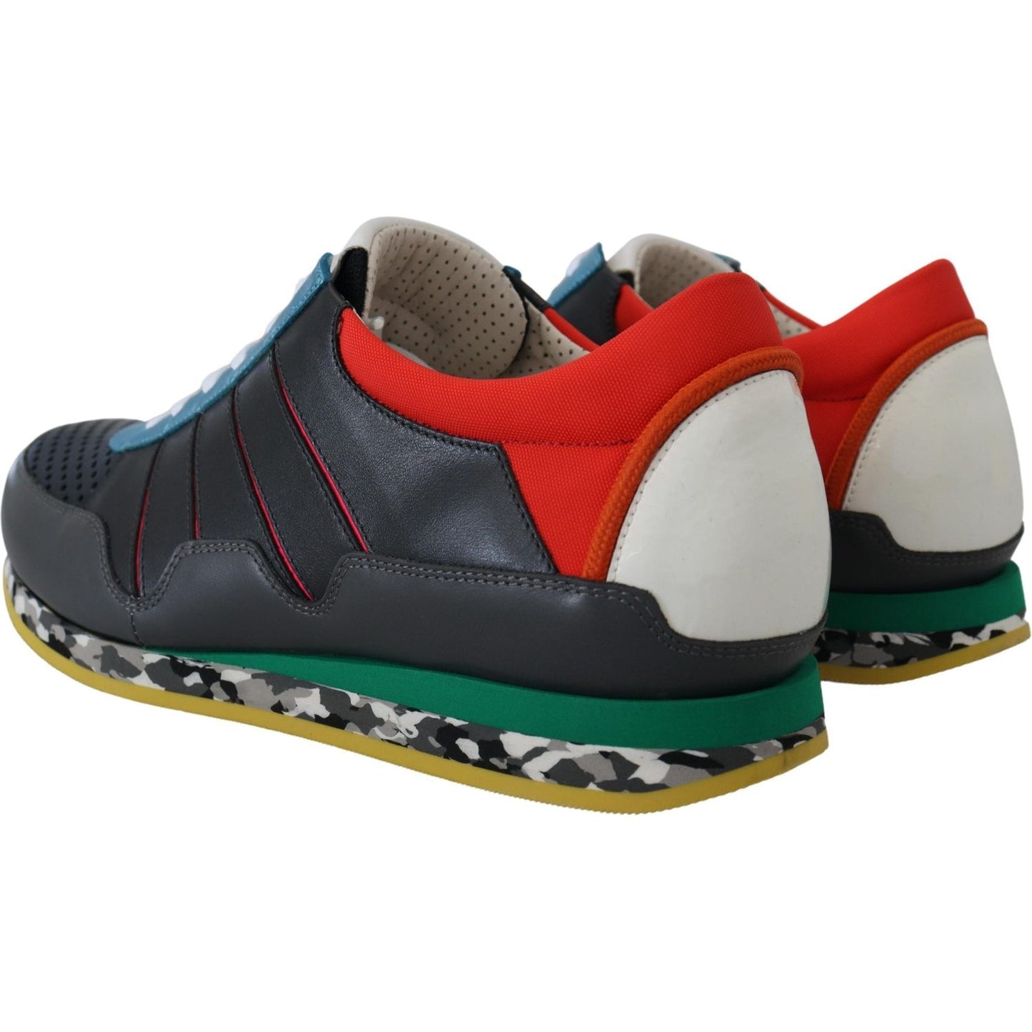 Dolce & Gabbana Multicolor Leather-Blend Low Top Sneakers Dolce & Gabbana