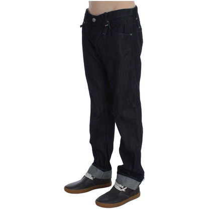 Acht Blue Cotton Regular Straight Fit Jeans