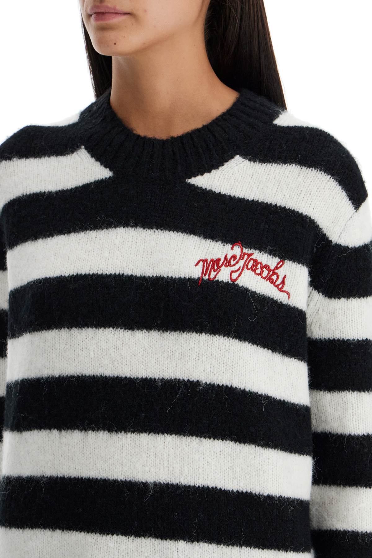 Marc Jacobs pullover the striped brushed logo sweater Knitwear Marc Jacobs