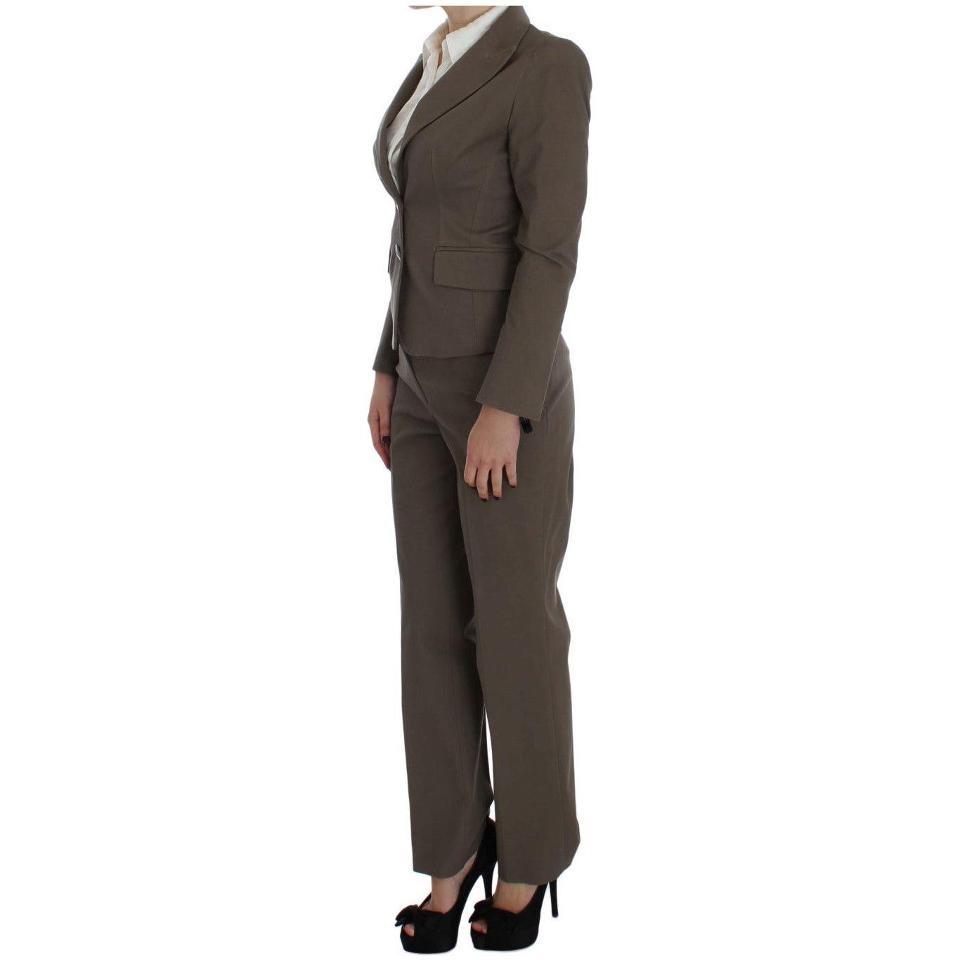 BENCIVENGA Beige Wool Cotton Suit 1728,20% Cotton,67345645728,Beige,BENCIVENGA,Clothing,IT48 | XL,Material: 80% Wool,New with tags,Suits & Blazers - Clothing,Suits & Blazers - Women - Clothing,Two-Piece Suits - Suits & Blazers - Clothing,Women,Women - Clo