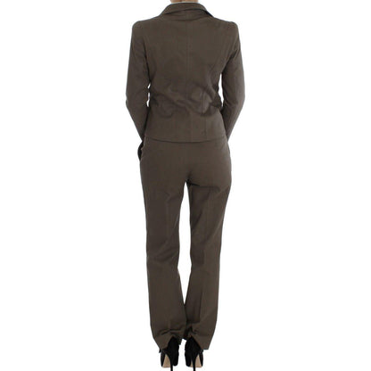 BENCIVENGA Beige Wool Cotton Suit 1728,20% Cotton,67345645728,Beige,BENCIVENGA,Clothing,IT48 | XL,Material: 80% Wool,New with tags,Suits & Blazers - Clothing,Suits & Blazers - Women - Clothing,Two-Piece Suits - Suits & Blazers - Clothing,Women,Women - Clo