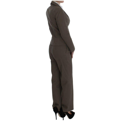 BENCIVENGA Beige Wool Cotton Suit 1728,20% Cotton,67345645728,Beige,BENCIVENGA,Clothing,IT48 | XL,Material: 80% Wool,New with tags,Suits & Blazers - Clothing,Suits & Blazers - Women - Clothing,Two-Piece Suits - Suits & Blazers - Clothing,Women,Women - Clo