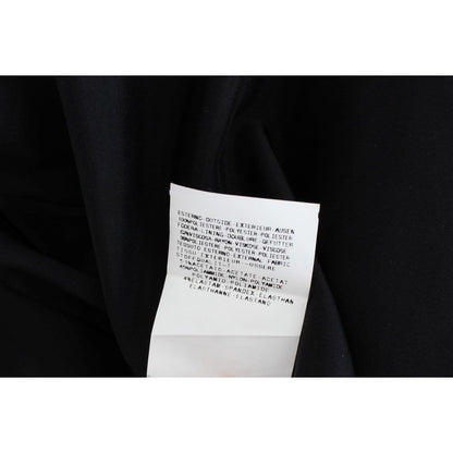 Exte Black Blue Two Piece Suit Skirt & Blazer