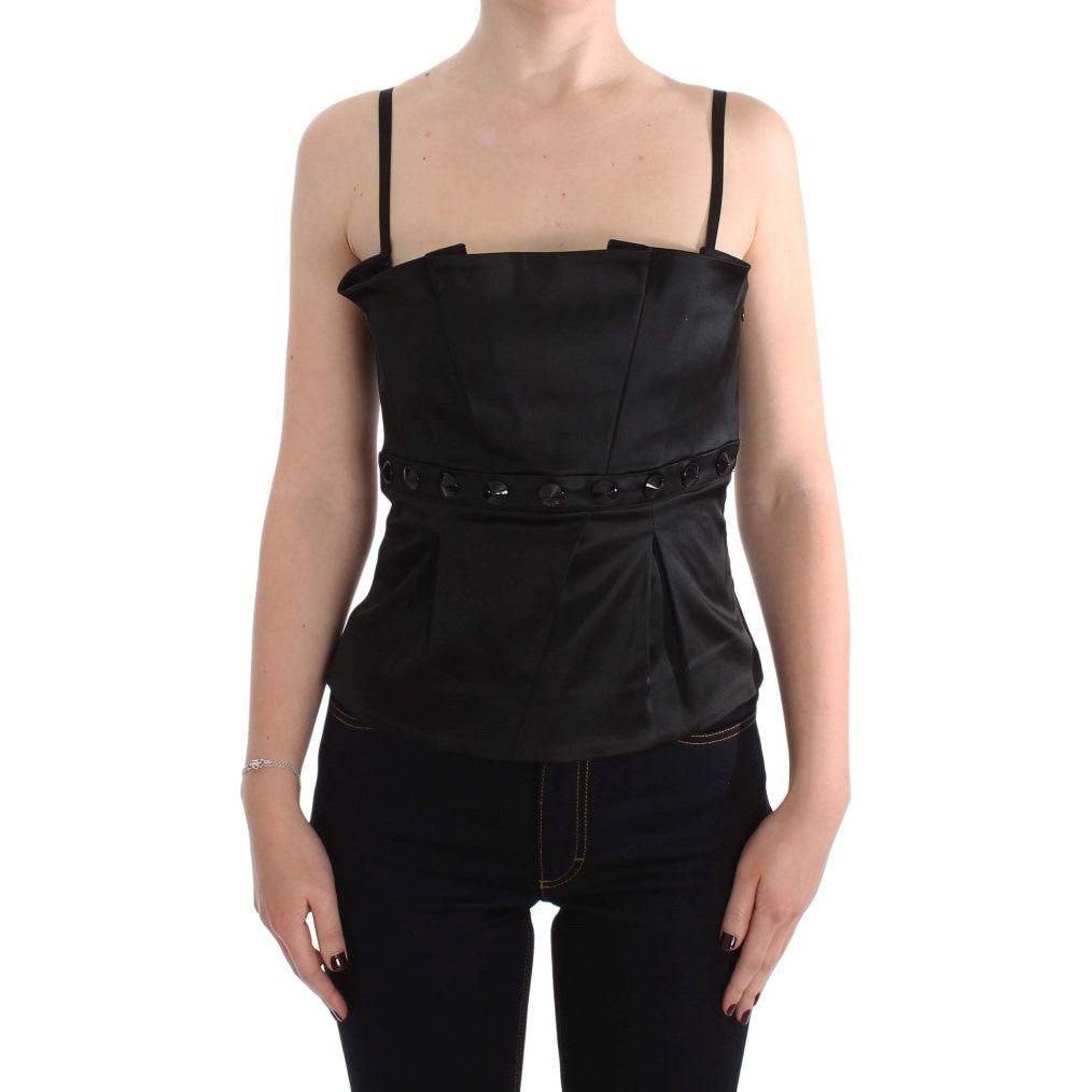 Exte Black Tank Party Evening Top Blouse