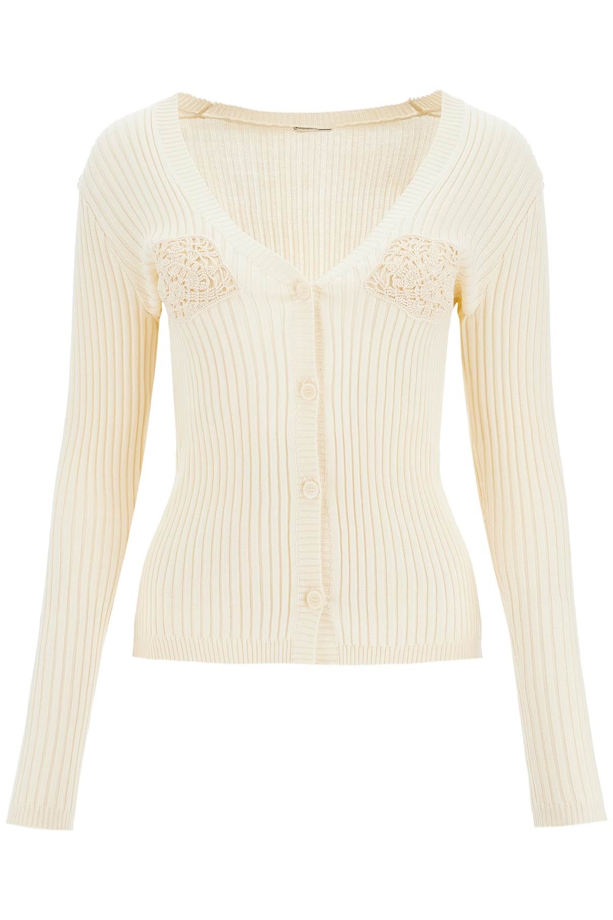 Magda Butrym crochet insert cardigan with eight Knitwear Magda Butrym