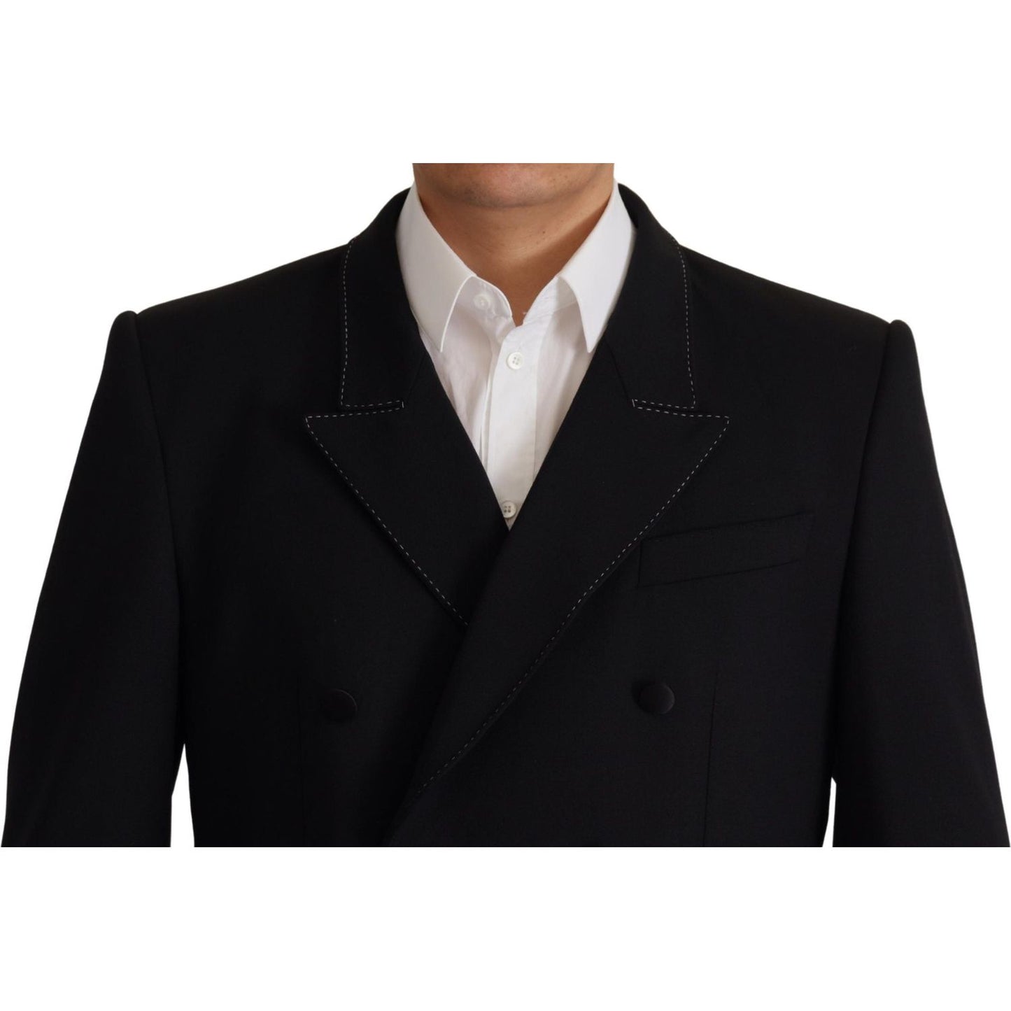 Dolce & Gabbana Elegant Double Breasted Wool Blazer Dolce & Gabbana