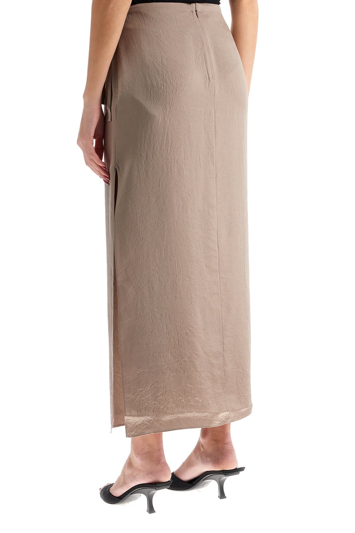 FILIPPA K 'ruffled satin midi skirt with Skirts FILIPPA K