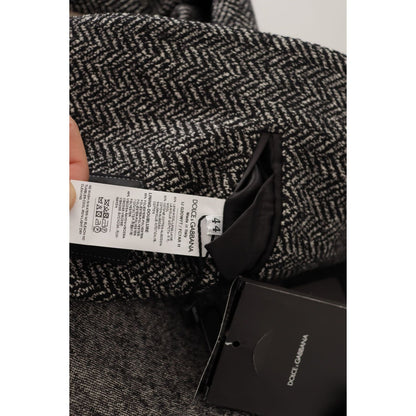 Dolce & Gabbana Gray Cotton Single Breasted Fantasy Blazer