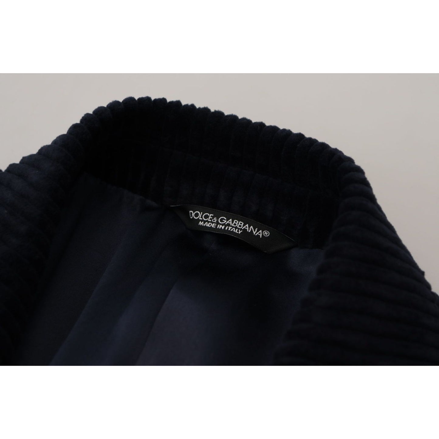 Dolce & Gabbana Black Cotton Cardigan Long Coat Men Jacket