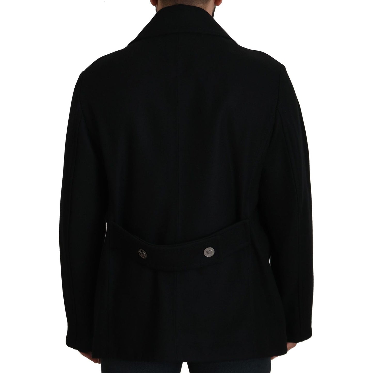 Dolce & Gabbana Elegant Double Breasted Wool Overcoat Dolce & Gabbana