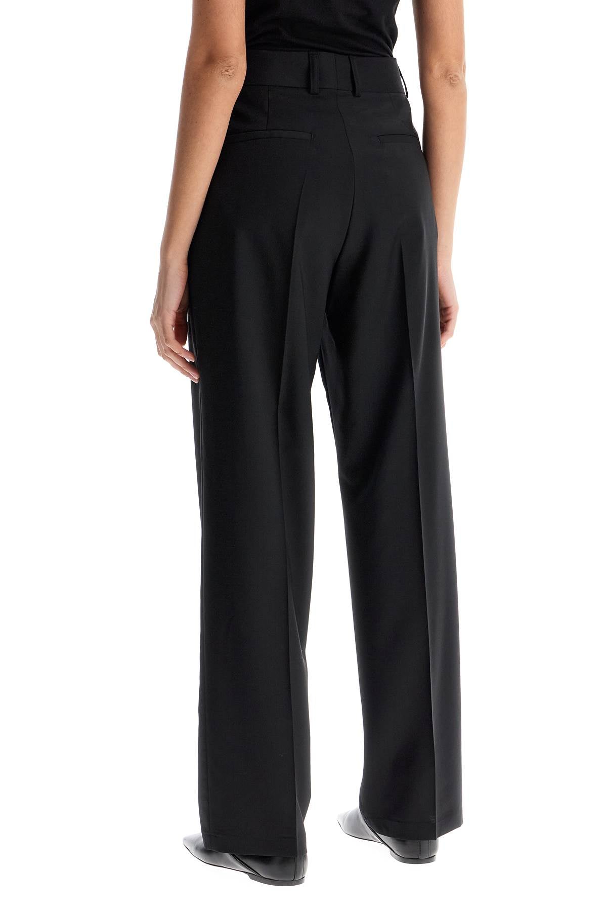 FILIPPA K high-waisted black wool dress pants regular fit Trousers FILIPPA K