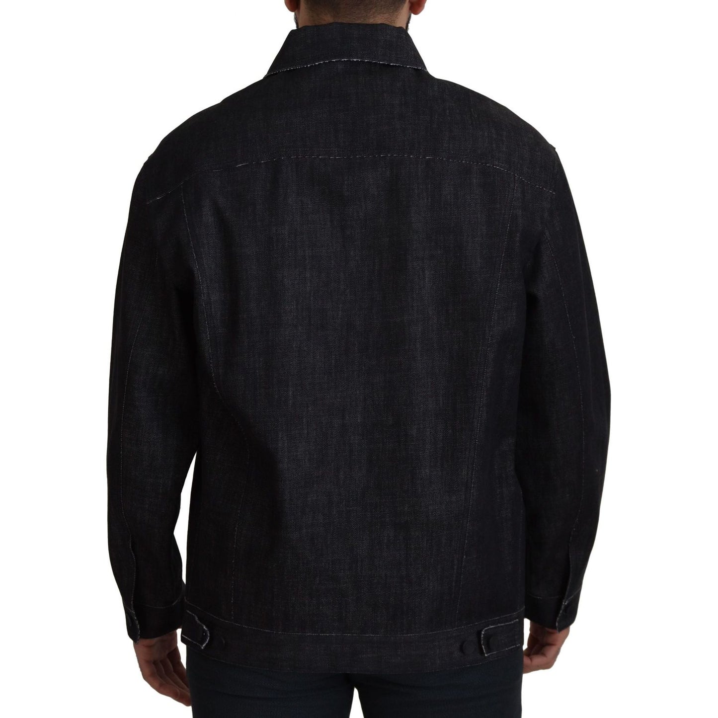 Dolce & Gabbana Elegant Black Denim Jacket Dolce & Gabbana