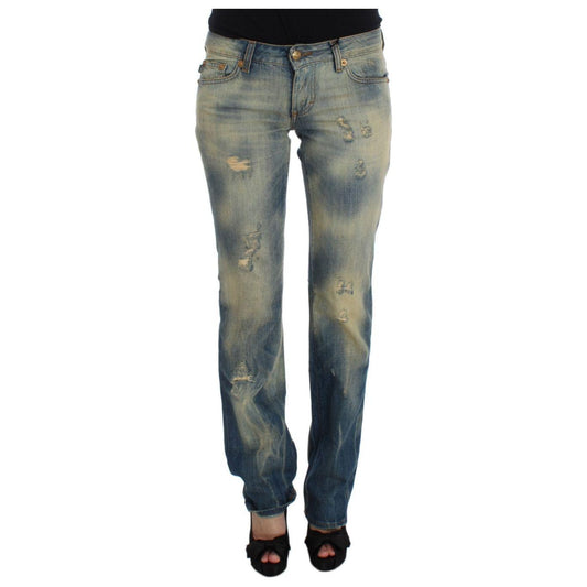Cavalli Blue Wash Cotton Slim Fit Bootcut Jeans 1728,67345645728,Blue,Bootcut Jeans - Jeans Denim - Clothing,Cavalli,Clothing,Jeans & Pants - Women - Clothing,Jeans Denim - Clothing,Material: 100% Cotton,New with tags,W26,Women,Women - Clothing