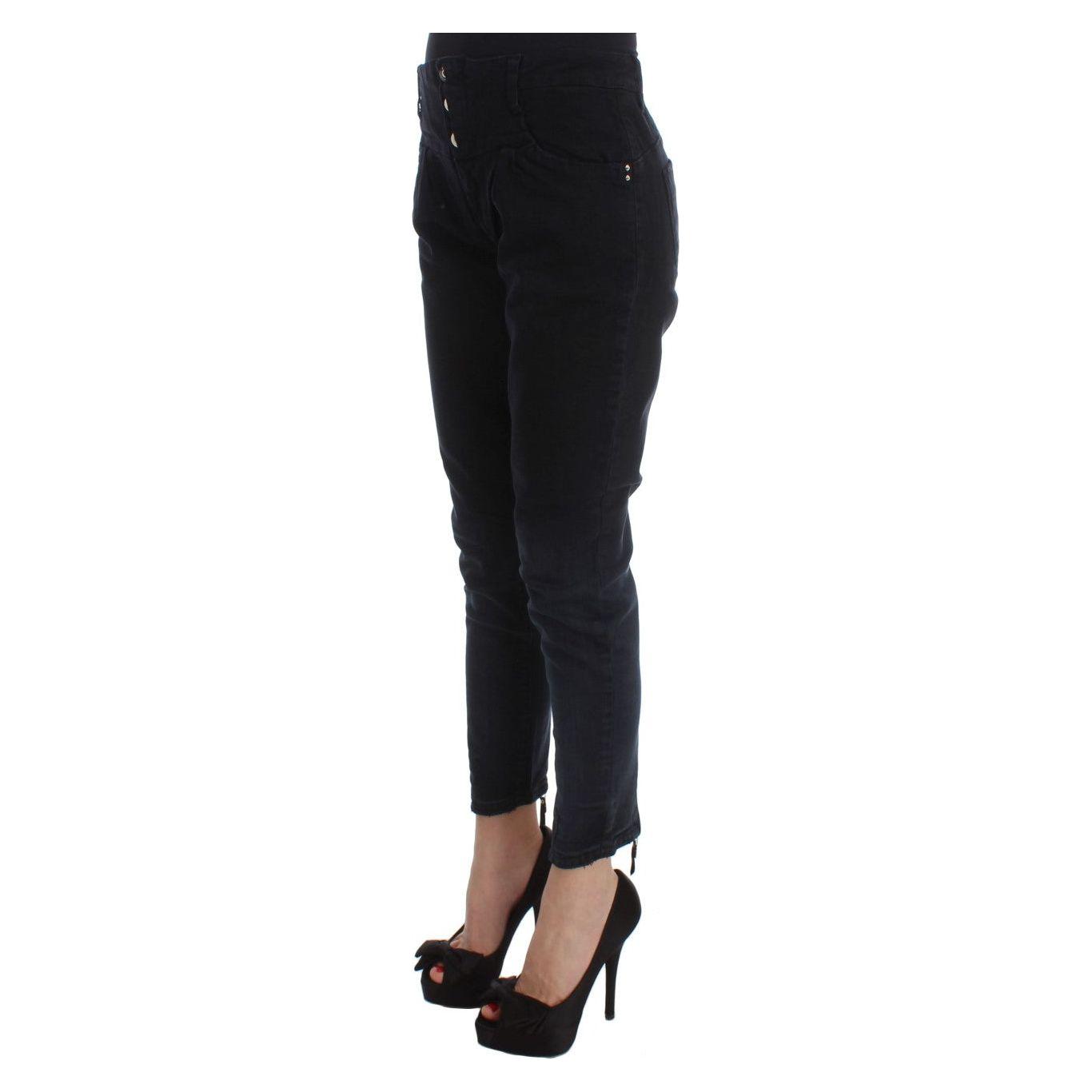 Costume National Sleek Slim Fit Black Denim Jeans Jeans & Pants Costume National