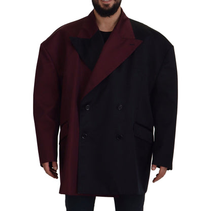 Dolce & Gabbana Bordeaux Polyester Double Breasted Jacket