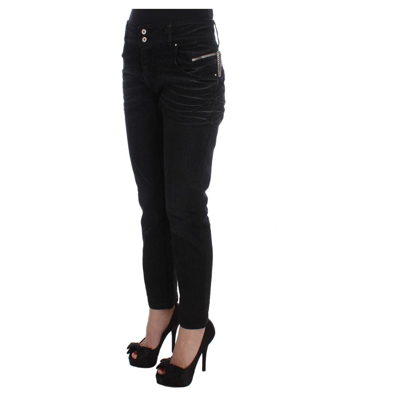 Costume National Elegant Black Slouchy Fit Jeans for Trendsetters Jeans & Pants Costume National