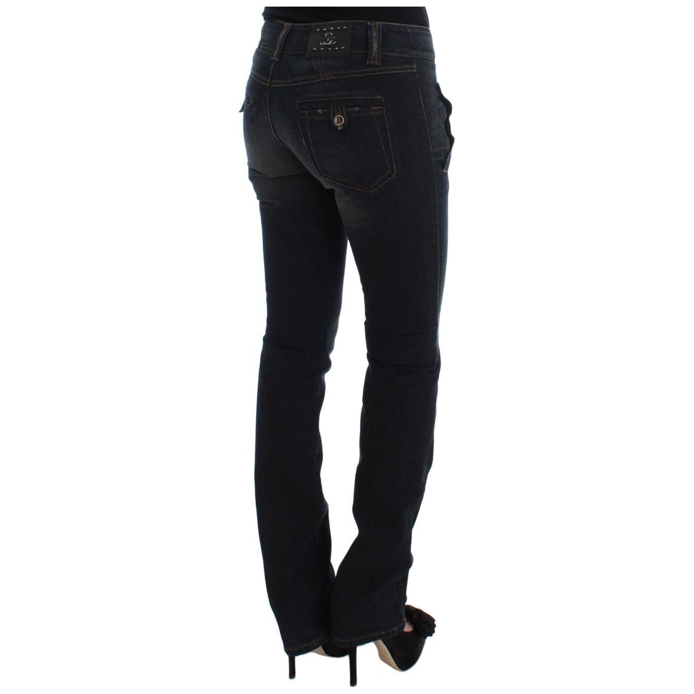 Ermanno Scervino Chic Slim Fit Italian Cotton Jeans Ermanno Scervino