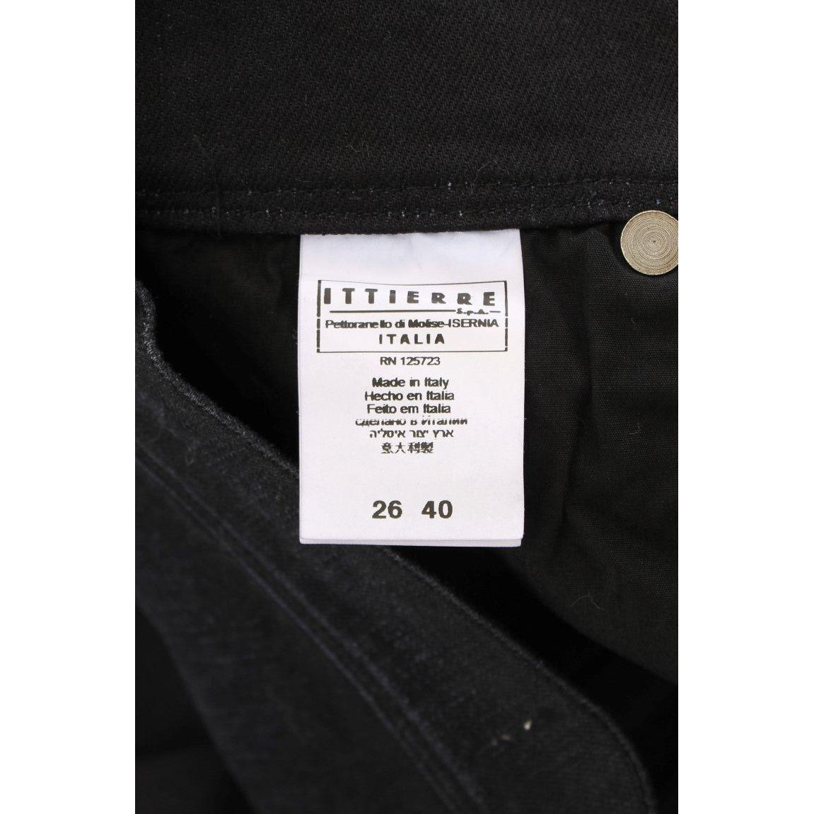 Ermanno Scervino Blue Cotton Blend Slim Fit Bootcut Jeans Jeans & Pants