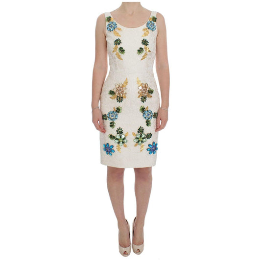 Dolce & Gabbana Elegant Floral Brocade Sheath Dress Dolce & Gabbana