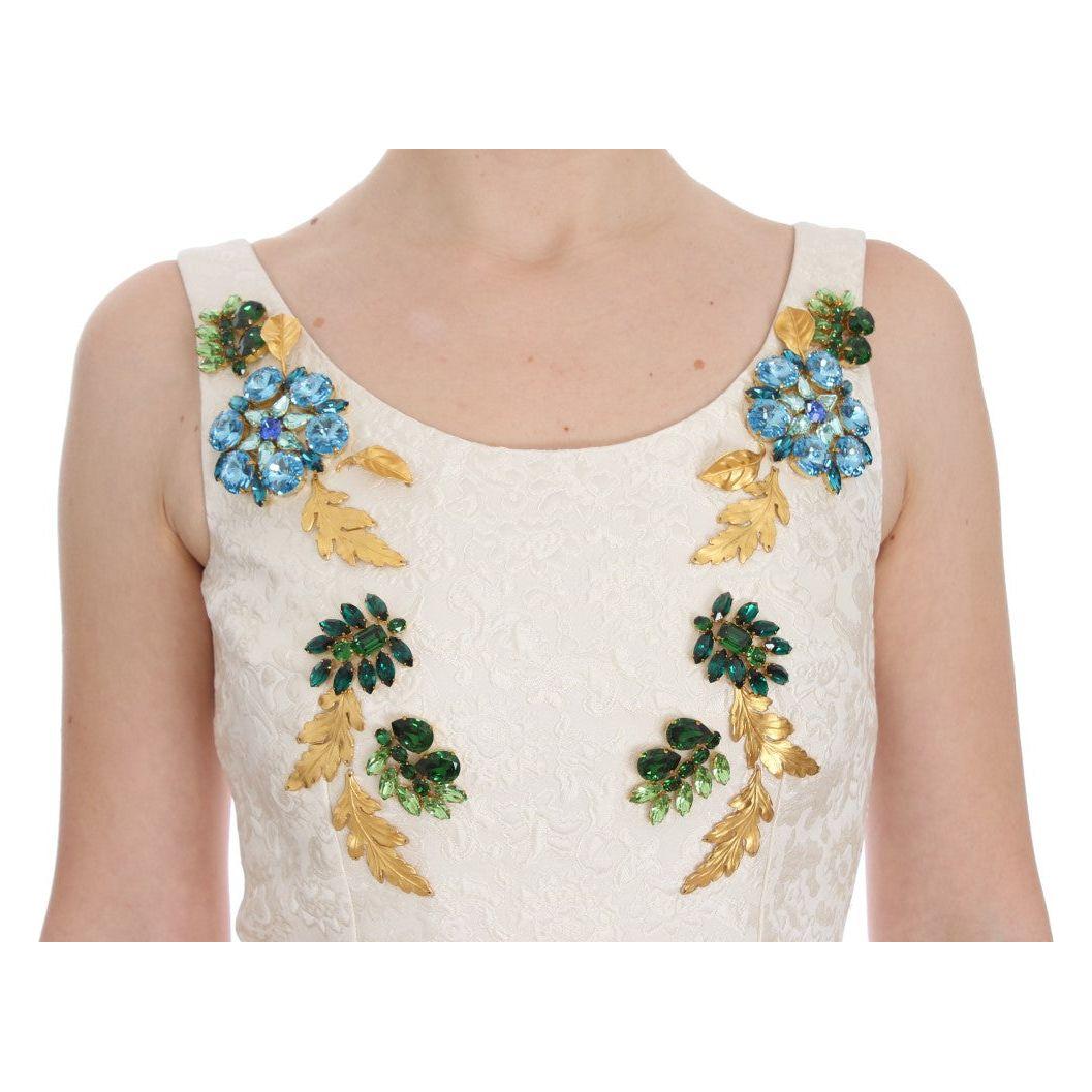 Dolce & Gabbana Elegant Floral Brocade Sheath Dress Dolce & Gabbana