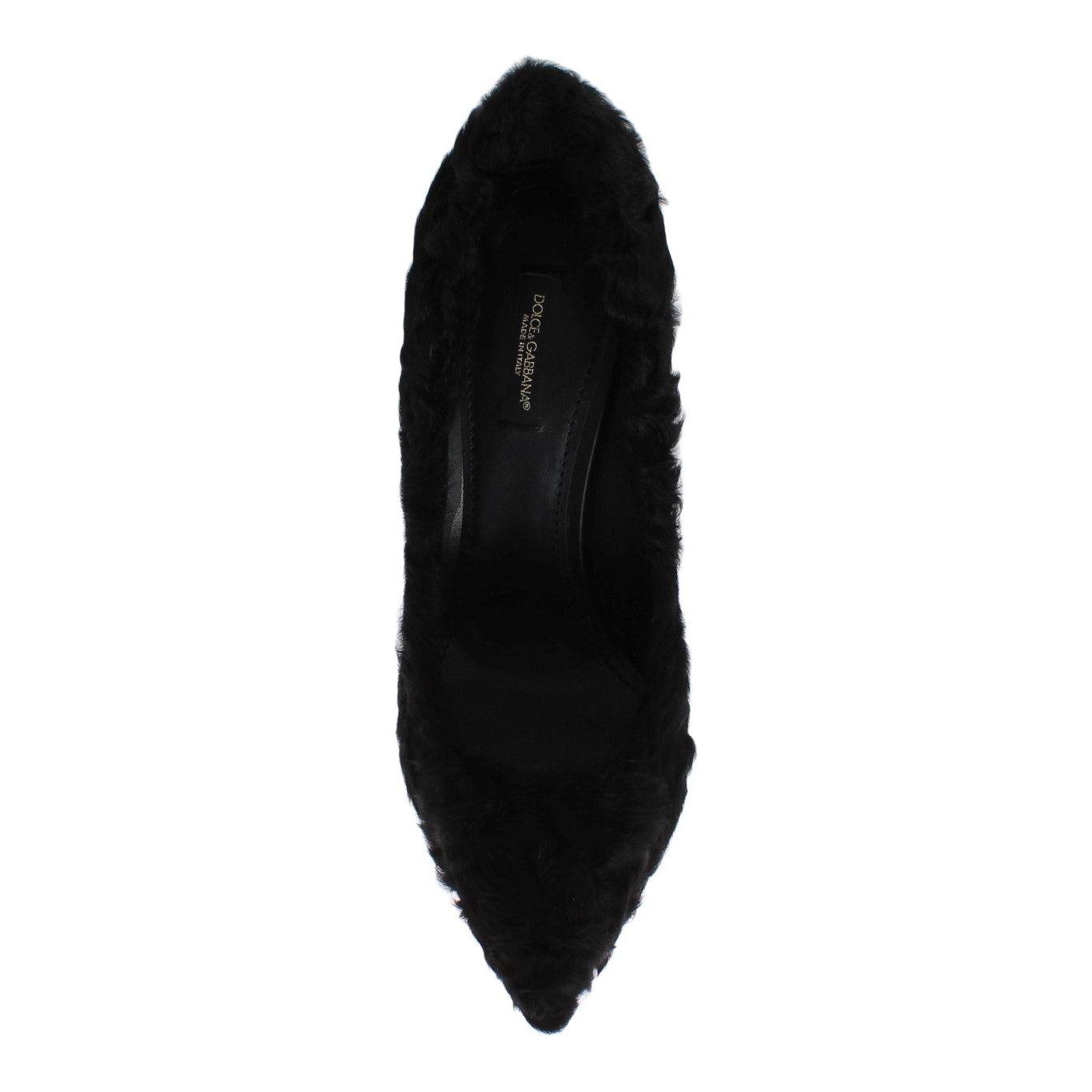 Dolce & Gabbana Elegant Pumps in Luxe Xiangao Fur Leather Dolce & Gabbana