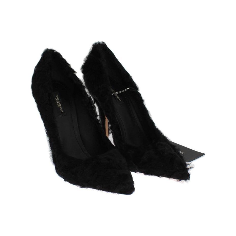 Dolce & Gabbana Elegant Pumps in Luxe Xiangao Fur Leather Dolce & Gabbana