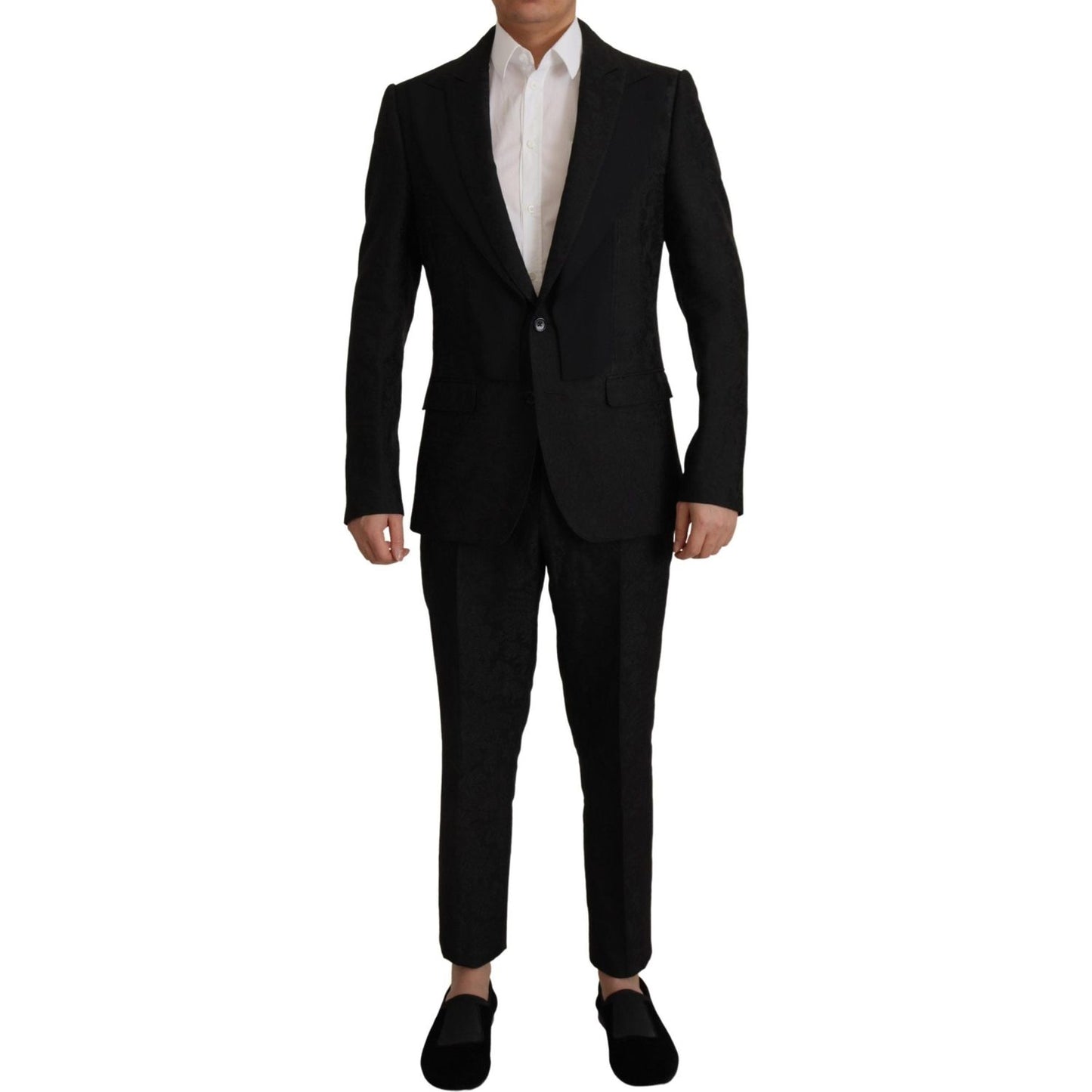 Dolce & Gabbana Elegant Black Two-Piece Martini Suit Dolce & Gabbana