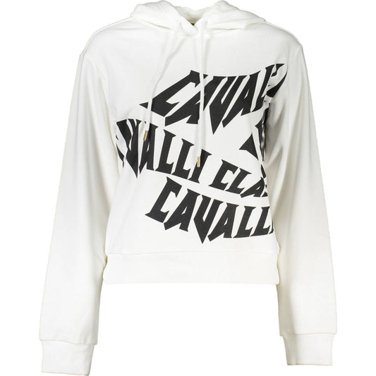 Cavalli Class White Cotton Women Sweater Cavalli Class