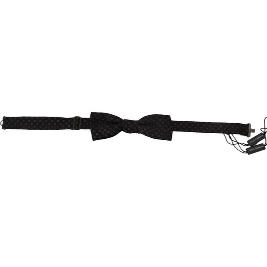 Dolce & Gabbana Elegant Silk Black Bow Tie for Men Dolce & Gabbana