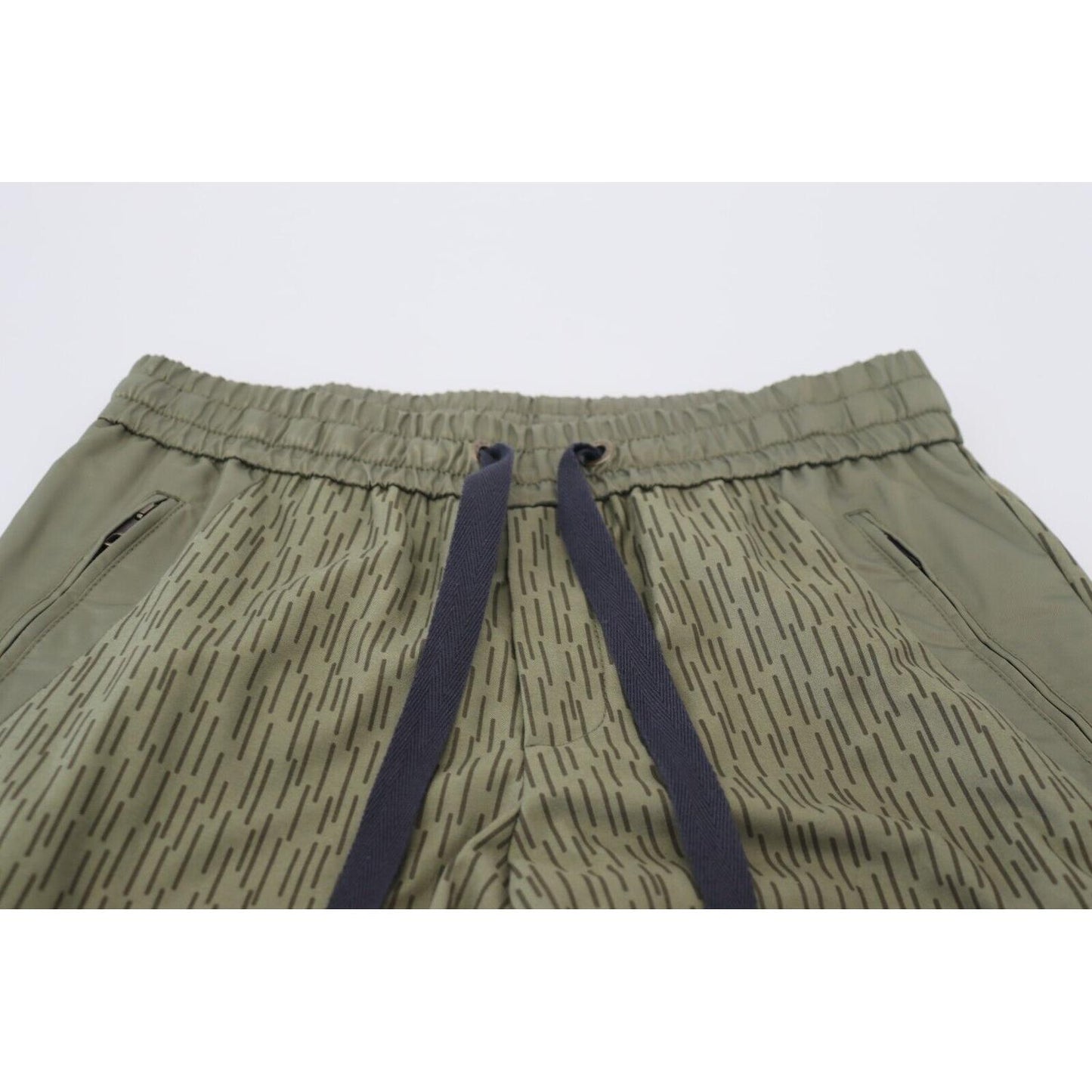 Dolce & Gabbana Elegant Green Cotton Blend Pants Dolce & Gabbana