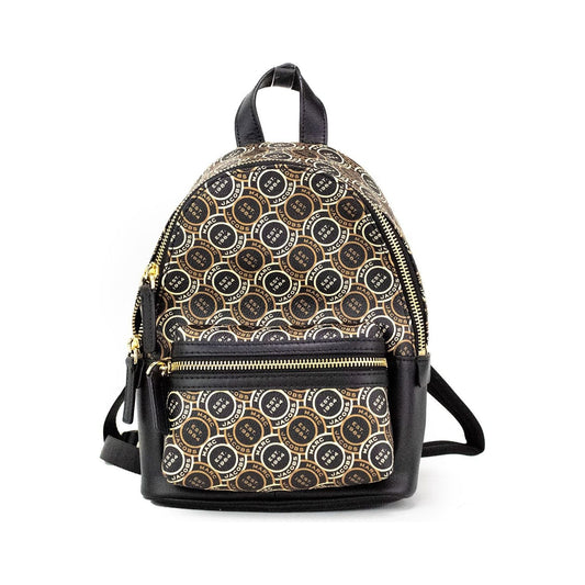 Marc Jacobs Signet Mini Black Logo Printed Leather Shoulder Backpack Bookbag Marc Jacobs