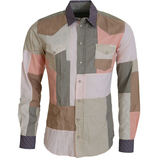 Dolce & Gabbana Elegant Multicolor Slim Fit Casual Shirt Dolce & Gabbana