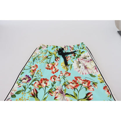 Dolce & Gabbana Multicolor Floral Sweatpants Pants