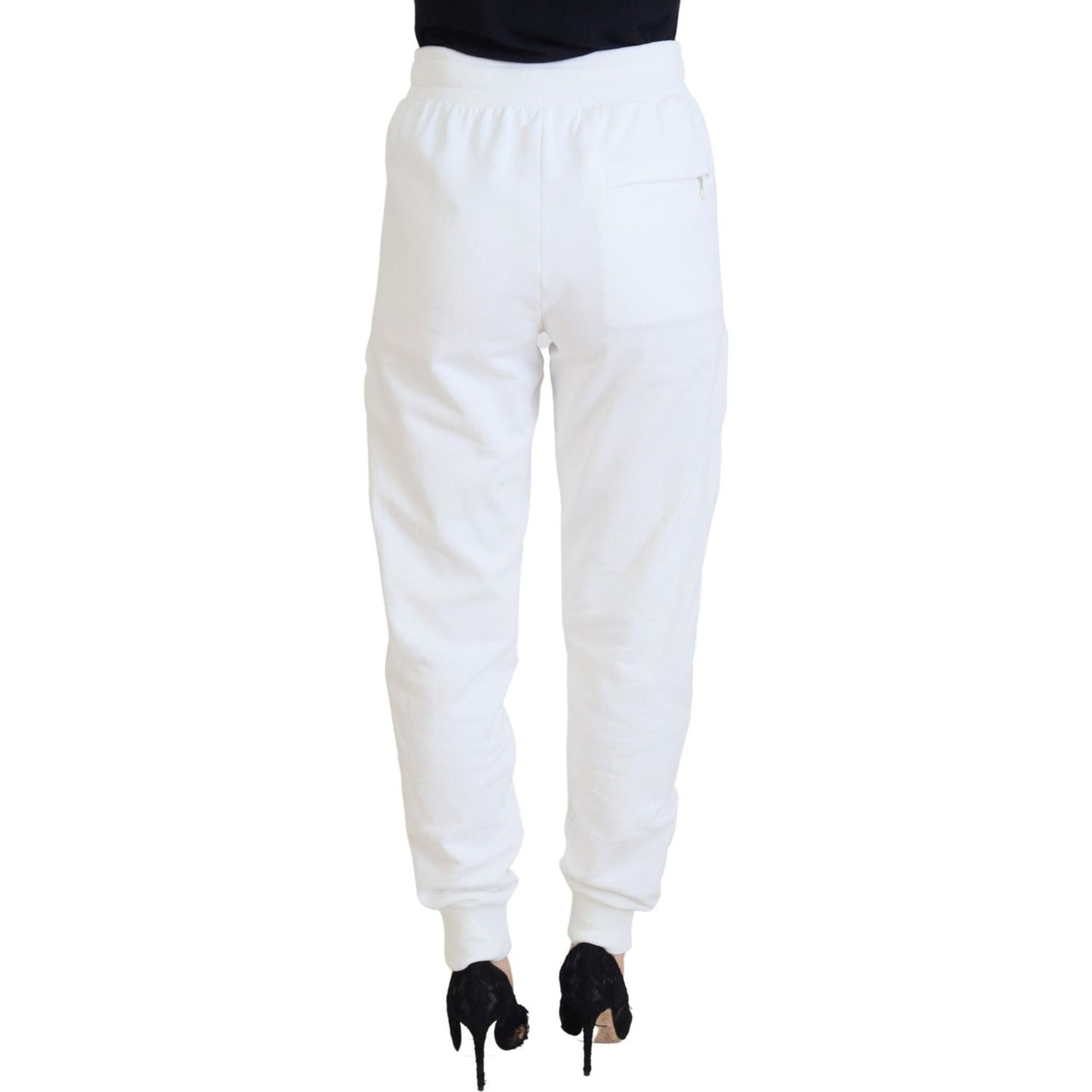 Dolce & Gabbana Elegant White Cotton Trousers Dolce & Gabbana