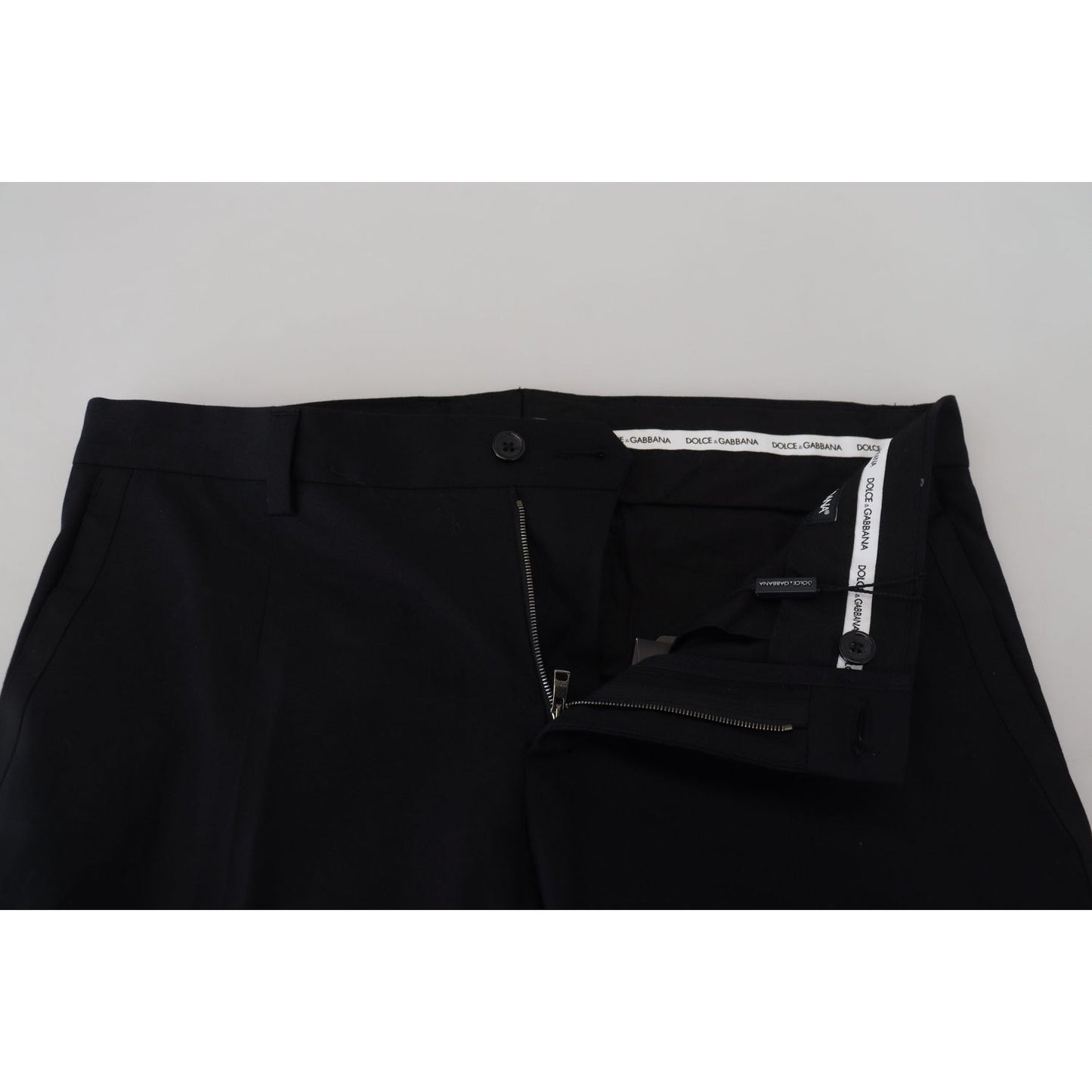 Dolce & Gabbana Elegant Black Cotton Trousers Dolce & Gabbana