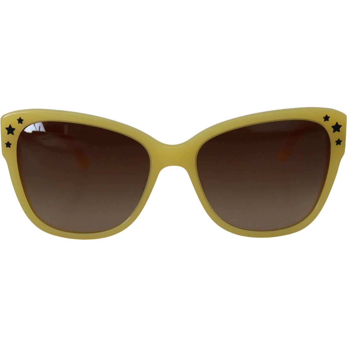 Dolce & Gabbana Chic Yellow Acetate Gradient Sunglasses Dolce & Gabbana