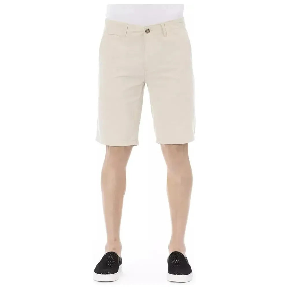 Baldinini Trend Beige Cotton Men Bermuda Short