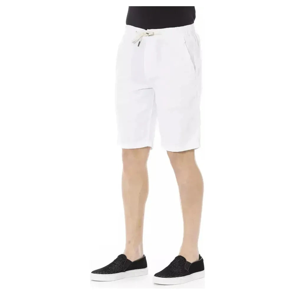 Baldinini Trend White Cotton Men's Bermuda Shorts Baldinini Trend